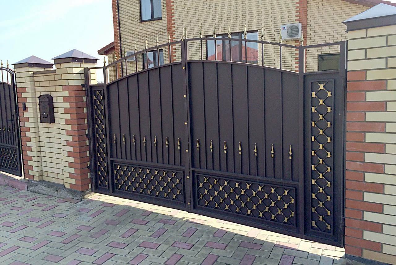 Ворота металлические распашные